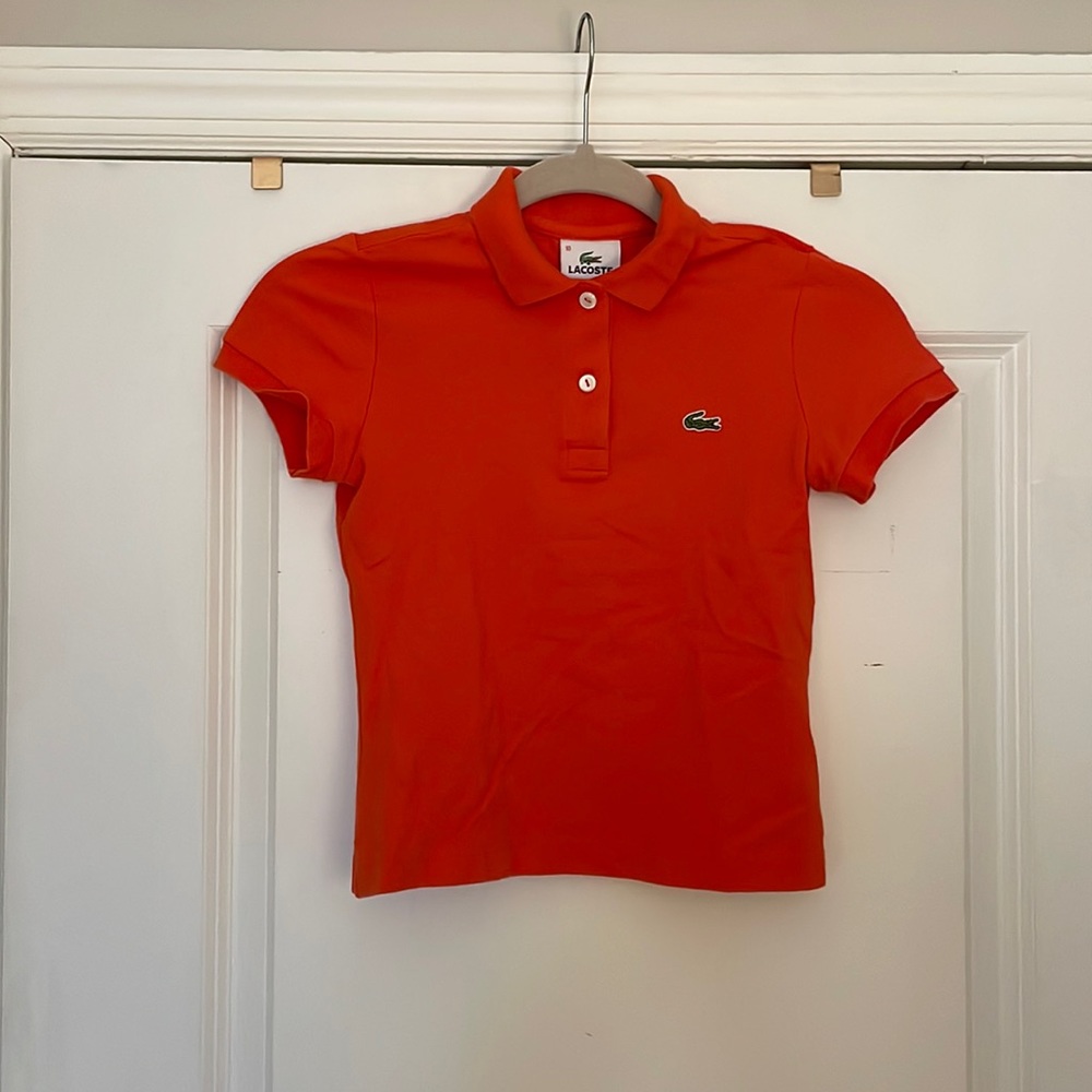 Classic Kid's Red Lacoste Polo